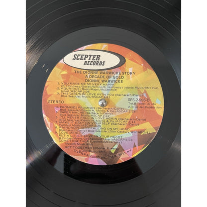 The Dionne Warwicke Story A Decade Of Gold 1971 Double LP Record SPS2596 Origina