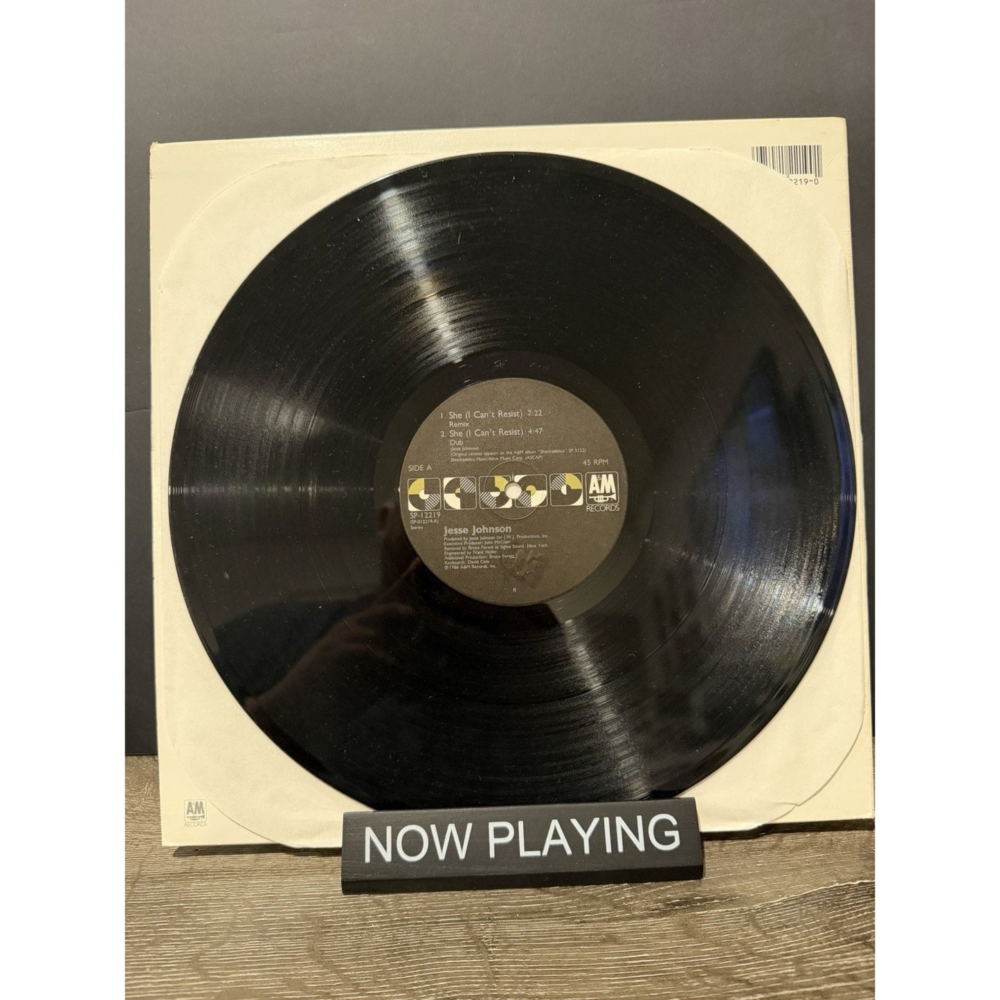 Jesse Johnson She Can’t Resist Vinyl 12 Inch Single Prince Affiliated Artist