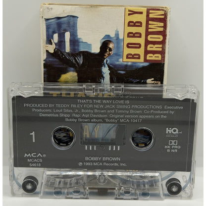 Bobby Brown That’s The Way Love Is Cassette Single R&B New Edition