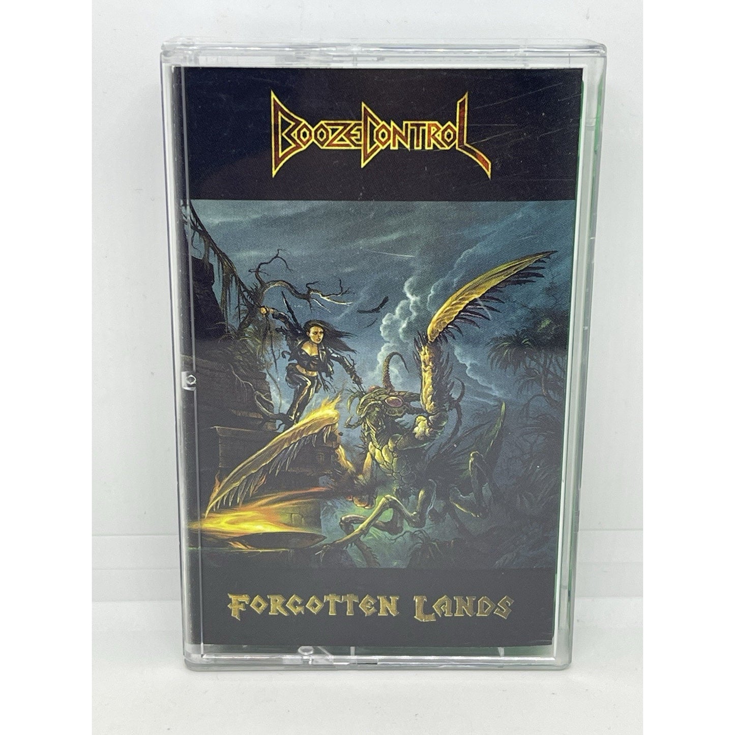 Booze Control Forgotten Lands Rare Album Cassette Tape 2019 Rock Heavy Metal