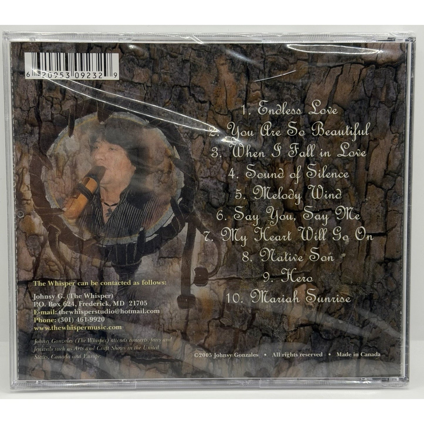 Wood Songs By Johnsy G.- The Whisper Music Brand New Factory Sealed CD