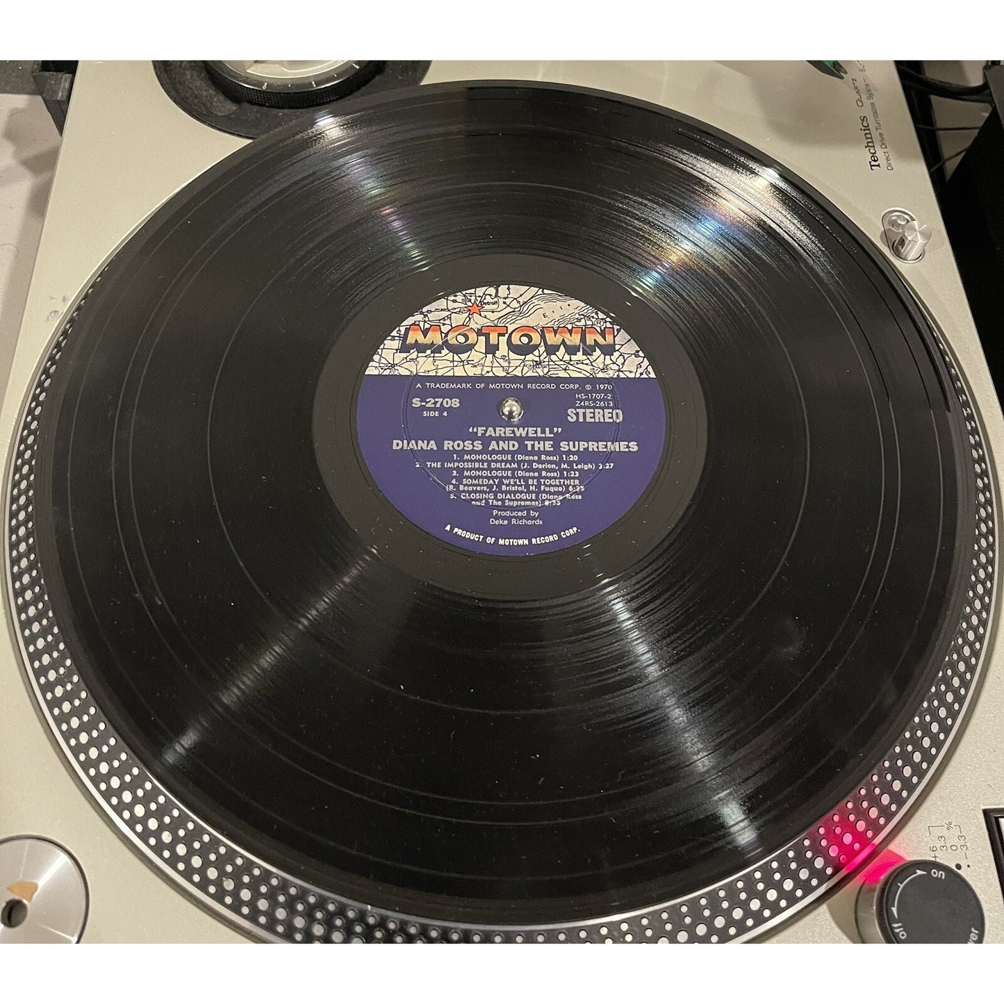 Diana Ross and The Supremes Farewell 2 Vinyl Record Set With Booklet Hole Punch