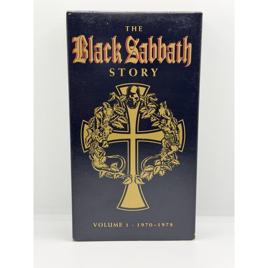 The Black Sabbath Story Volume 1 1970-1978 VHS 1991 Ozzy Osbourne Tony Iommi