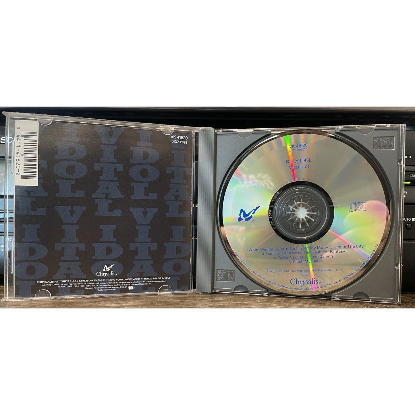 Vital Idol by Billy Idol (CD, Dec-1986, Chrysalis Records) Preowned Out Of Print