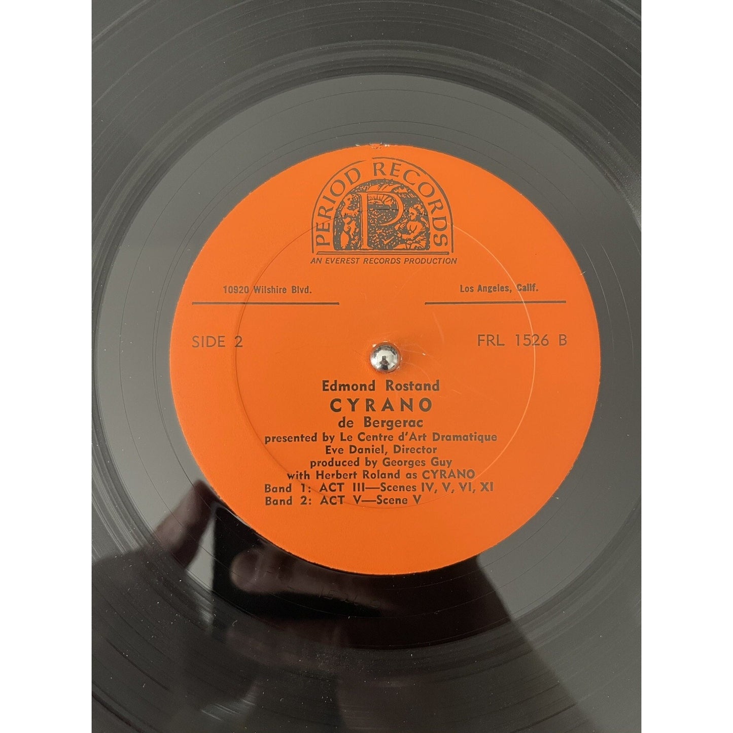 Rare Cyrano Bergerac Edmond Rostand FRL 1526 Everest Period Records Vinyl Record