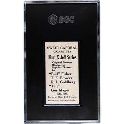 1906-11 Sweet Caporal T88 Mutt and Jeff Series Type 1 On Your Way #16 SGC 3 VG