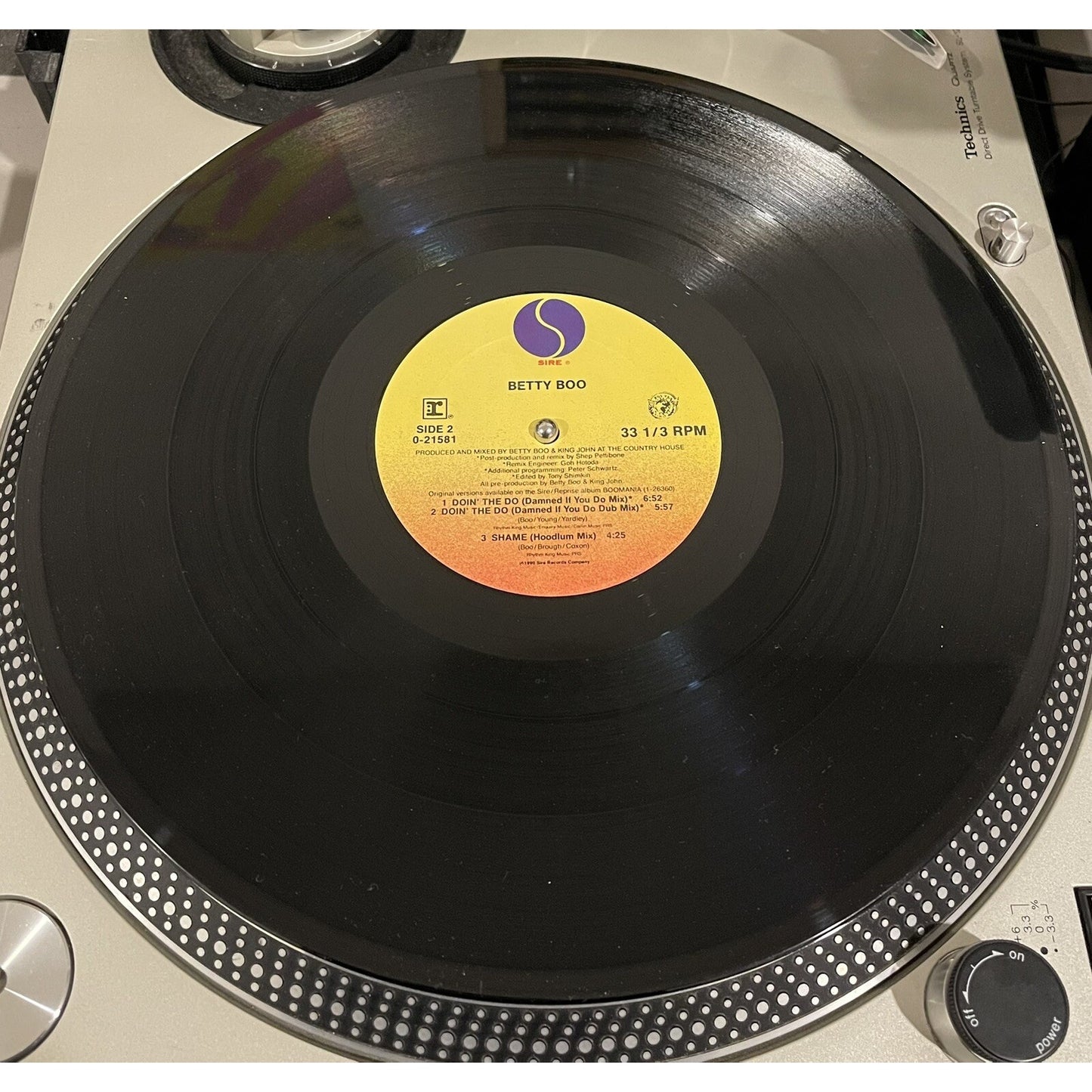 Betty Boo Doin' The Do / Shame 33 RPM Vinyl Record Electronic Pop Euro House